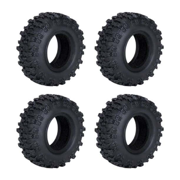 4 ruedas 1/30, neumáticos de alta resistencia, neumáticos para orugas de 0,7", neumáticos de goma para coche RC modelo SCX30, accesorios para bri