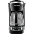 thumbnail image 1 of BLACK+DECKER 12-Cup Digital Coffee Maker, Programmable, Washable Basket Filter, Sneak-A-Cup, Auto Brew, Water Window, Keep Hot Plate, Black, 1 of 11