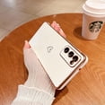 thumbnail image 2 of Compatible with Samsung Galaxy S20 FE 5G Case for Women Girls, Cute Love Heart Pattern Electroplated Design Soft Slim TPU Protective Bumper Cover for Samsung Galaxy S20 FE-White, 2 of 7