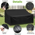 thumbnail image 3 of YEERSWAG 54"x38"x29" Patio Loveseat Cover, Waterproof Outdoor Sofa Cover for 2-Seater Sofa, Heavy Duty 420D Patio Couch Cover Windproof with Drawstring & Corner Buckles, Black, 3 of 9