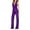 Purple, variant on Lindreshi Jumpsuits for Women Clearance Women Sequin Color Short-sleeved Casual Jumpsuit