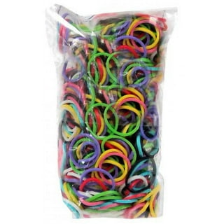 OAVQHLG3B 300 Pcs S Clips Rubber Band Clips Loom Band Clips Plastic  Connectors Refills Bracelet Loom Clips for Loom Bracelets(Clear) 
