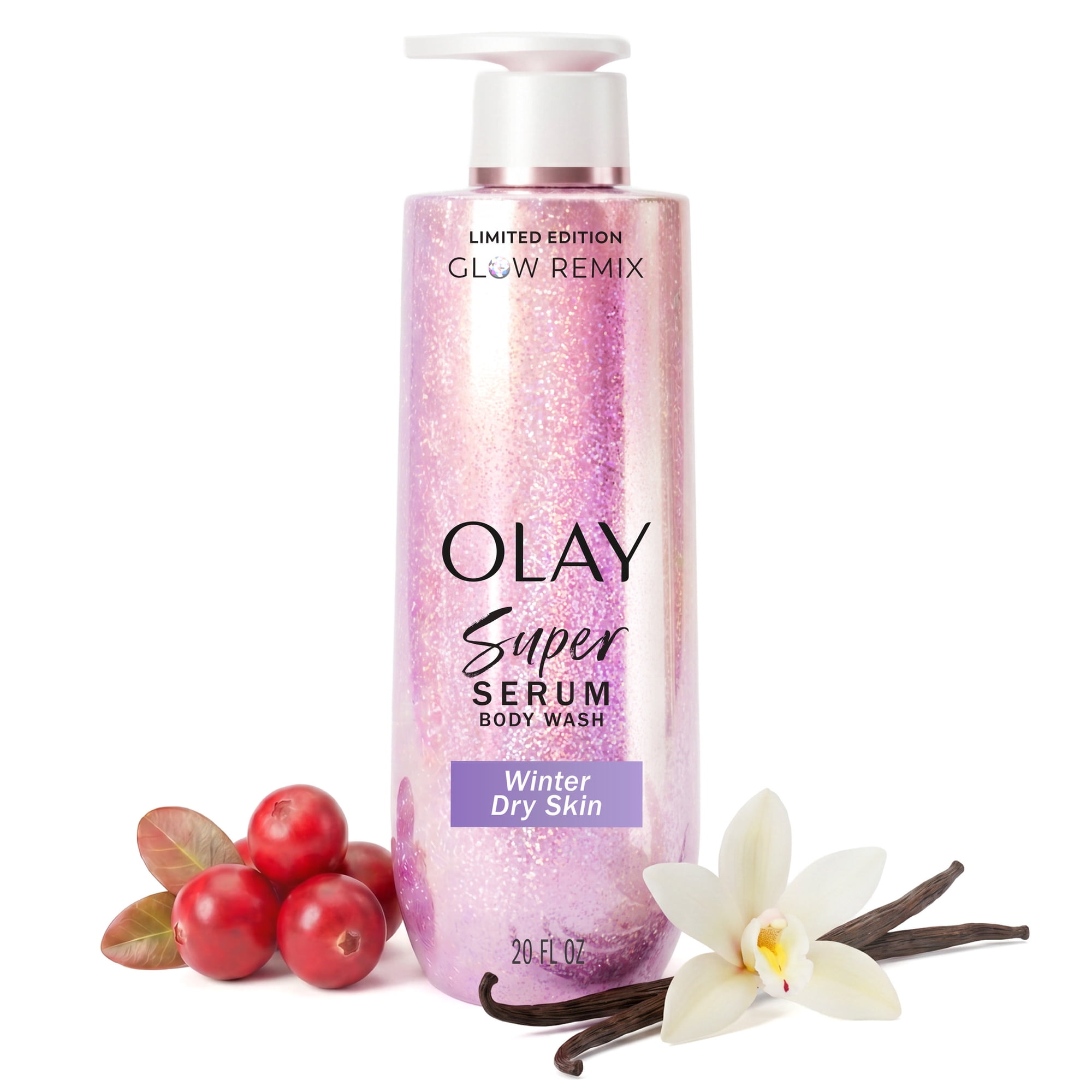 Olay Super Serum Body Wash Winter Glow, Limited Edition with Niacinamide, Collagen Peptide and Vitamin C, 20 fl oz