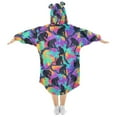 thumbnail image 2 of joogoo Wearable Blanket Hoodie for Gorillas Tie Dye Palm Oversized Sherpa Hooded 3-14 YR M, 2 of 7