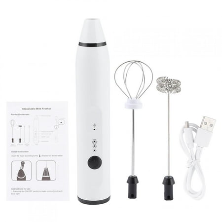 

Low Noise Milk Frother Restaurant Drink Store For Home Cafe Shop White