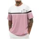 thumbnail image 2 of Tops para hombre, blusas y camisas de cuello redondo y manga corta para hombre, blusas casuales de moda con cuello redondo y manga corta, blusas para hombre, blusas de poliéster para hombre, 2 of 5