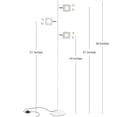 thumbnail image 2 of Brightech Tree LED Spotlight Bright 3 Light Standing Floor Lamp Pole, White, 2 of 10