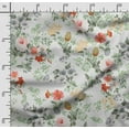 thumbnail image 2 of Soimoi Floral Vintage Printed Poly Canvas Fabric Decor Sewing Fabric By The Yard 56 Inch WideDecorative Fabric For Curtains Tote bags White, 2 of 5