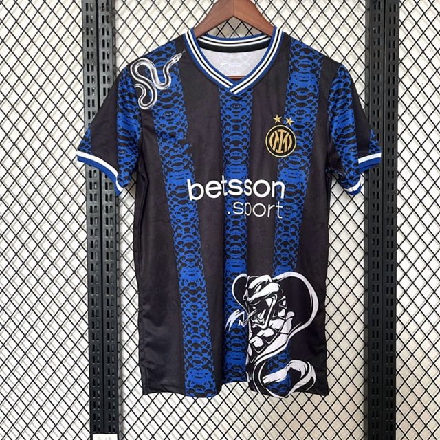 2425 Inter Milan Snake Edition Classic Summer Short Sleeve Football T-ShirtM