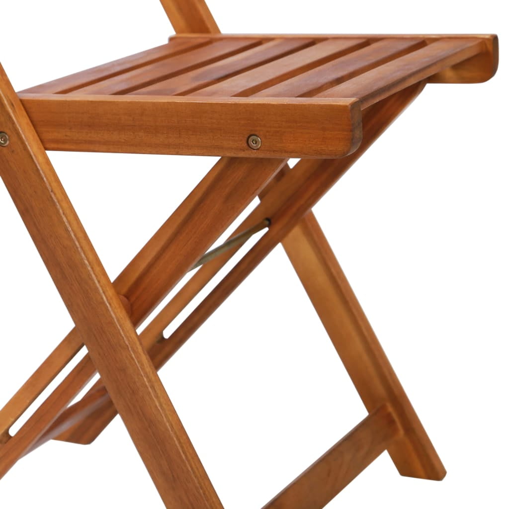 Kepooman Outdoor Patio Portable Folding Acacia Wood Bistro Chair for Poolside Garden, Set of 2, Brown Kepooman Outdoor Patio Portable Folding Acacia Wood Bistro Chair for Poolside Garden, Set of 2, Brown