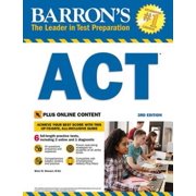 Angle View: Barron's ACT with Online Tests, Pre-Owned (Paperback)