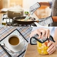 thumbnail image 4 of Multicolor Triangular Geometric Boho Pattern Kitchen Oven Mitt and Pot Holder Sets 2 Pcs for Baking, Cooking and Grilling, Heat Resistant Up To 392 °F, 4 of 7