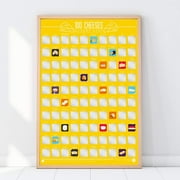 Gift Republic The Bucket List Poster (100 Cheeses)