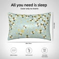 thumbnail image 5 of Pofeuu Bees Print Satin Pillowcase for Hair and Skin Pillow Cases, Silk Pillow Cases, Soft Cooling Pillow Covers, 20x30 Inches（Pillow core not included）, 5 of 7