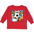 thumbnail image 3 of Inktastic Soccer Superhero Boys or Girls Long Sleeve Toddler T-Shirt, 3 of 5