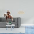 thumbnail image 2 of Adorno De Caballero Acrílico Para Centro De Mesa, Decoración Impermeable De Escritorio Con Base Para El Hogar Y Alfombra Redonda De 60 Cm Para Interior, Alfombra De Noche, Respaldo, 2 of 8