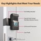 thumbnail image 3 of Heart of Tafiti Soporte de timbre de vídeo antirrobo, compatible con Ring Doorbell 1/2/3/3Plus/4/2020/2023/Blink 2021, soporte de montaje ajustable sin taladro, adaptador de cuña, accesorios, 3 of 5