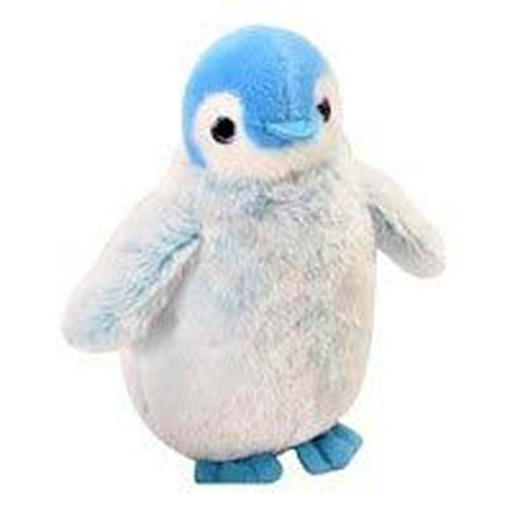 The Petting Zoo Penguin Stuffed Animal, Gifts for Girls, Colorful Frosted Penguin Plush Toy, 7 Inch (Blue)