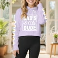 thumbnail image 2 of newwalpole Kids Crop Tops Girls Long Sleeve Tee Shirts Cute Daisy Pinted Fashion Hoodies Pullover Top Purple for Size 7-8 Y, 2 of 6