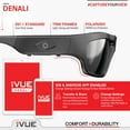 thumbnail image 4 of IVUE Camera Denali 2K/1080P HD Video Recording Glasses, Black, 4 of 7