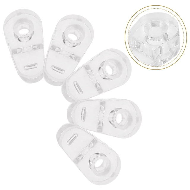 OUNONA Mirror Clip Set Window Flush Clips For Plastic Cabinet Panel Glass Mounting Clamp Frameless Mirror Brackets