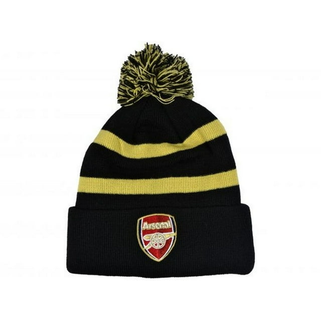 Arsenal FC Striped Bobble Beanie