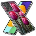 thumbnail image 2 of MUNDAZE Samsung Galaxy A31 Pink Tulip Flowers Floral Shockproof Clear Hybrid Protective Phone Case Cover, 2 of 5
