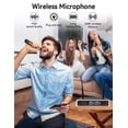 thumbnail image 2 of Fixdono Wireless Microphone System, Dual Handheld Cordless Dynamic Microphones for Singing Karaoke, Speaker, Conferences, Wedding, Church, 328 ft, 2 of 8