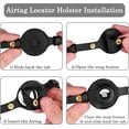 thumbnail image 5 of OOPSDOGGY Leather AirTag Cat Collar – Non-Breakaway Kitten Collar for Cats & Small Dogs with AirTag Holder, Safety Bell - Lightweight GPS Pet Collars, Black, 5 of 6