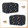 thumbnail image 3 of Yiaed Spaceships and Stars Print Two Slice Bread Machine Cover, Universal Size Kitchen Appliance Cover for Bread Machine,Bread Machine Cover, 3 of 7