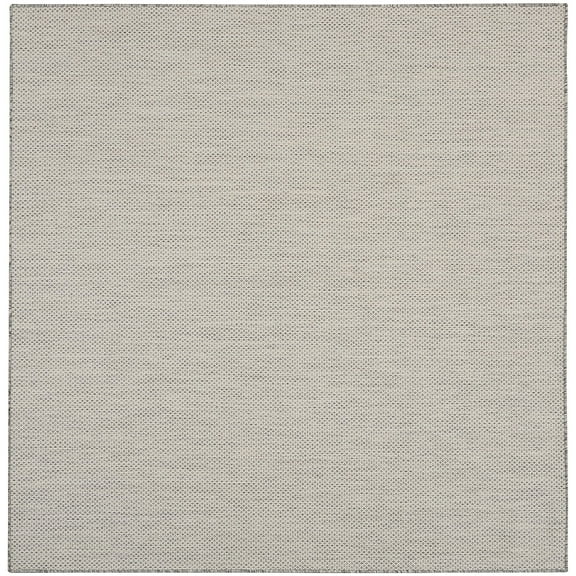 Nourison Courtyard Indoor/Outdoor Ivory Silver 10' x Square Area Rug (10 Square)
