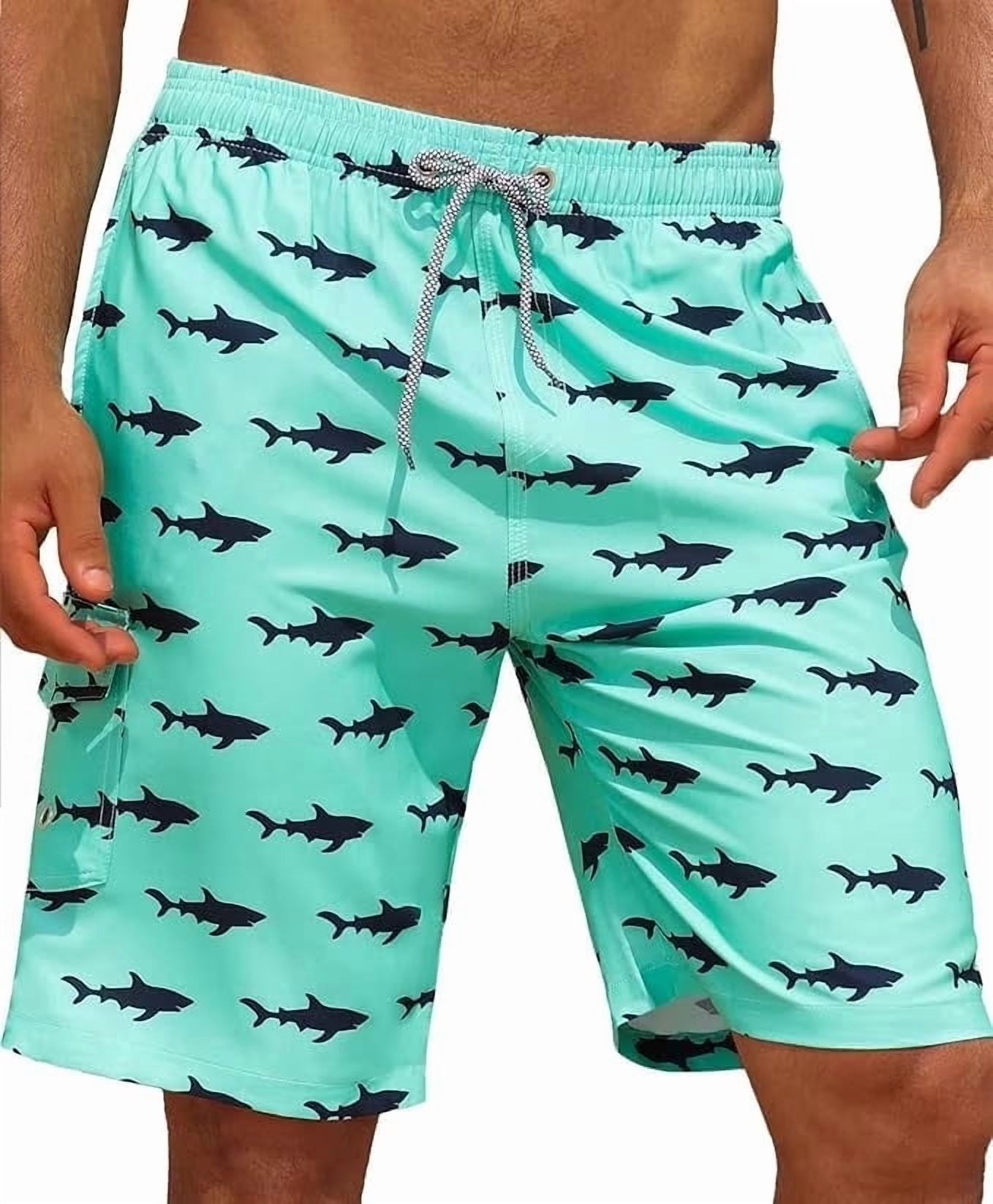 Somer Men's Long Board Shorts with Mesh Lining, M photo 1