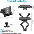 thumbnail image 6 of Compatible with 2017-2021 Honda CRV Car Air Vent Phone Holder Mount,for 5th Gen CRV Air Vent Phone Mount Holder Anti-Shake,Cell Phone Holder Mount-360 Degree Rotation CRV Dashboard Phone Stand, 6 of 8