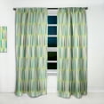 thumbnail image 2 of Designart 'Abstract Retro Drops VI' Mid-Century Modern Curtain Panel, 2 of 5