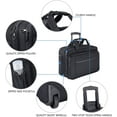 thumbnail image 3 of KROSER 17.3" Rolling Laptop Bag Briefcase Overnight Roller Case-Black, 3 of 8