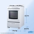 thumbnail image 4 of Summit 24 Inch Gas Range, 2.9 cu. ft. Oven, White - RG244WS, 4 of 11