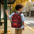 thumbnail image 6 of Game Controller Red Pattern 17" School Backpacks for Teens,Waterproof Oxford Fabric,S-Shape Padded Straps for School,Travel,Hiking,Camping, 6 of 6
