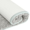 thumbnail image 4 of REGALWOVEN Alfombra de baño tejida antideslizante suave y esponjosa para baño gris claro 20" x 32", 4 of 6