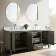 thumbnail image 4 of Vanity Art 72” Double Sink Bathroom Vanity Cabinet with Engineered Marble Countertop, 4 of 13