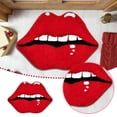 thumbnail image 2 of TIELUTT Red Lips Floor Mat Valentine's Day Flaming Red Lips Floor Mat Non Floor Mat Fuzzy Throws for Women Shag Rugs for Bedroom Area Rig Small Area Rug for Bedroom 5x8 Rugs for Living Room, 2 of 6