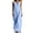 Blue, variant on Women's Summer Tank Dresses Solid Color Loose Casual Sleeveless Beach Cruise Long Maxi Sundress V-Neck Button Down Bohemian Vacation Style Long Party Dress