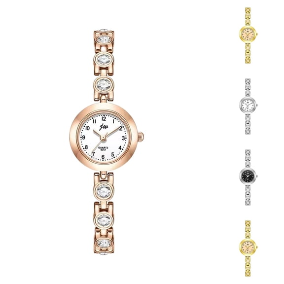 Resicozy Wrist Watch for Women Vintage Oval Quartz Watch Easy Read Arabic Numerals Dial Stainless Steel Bracelet Minimalist Wrist Watch for Ladies