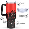 thumbnail image 3 of Halloween Pumpkin 40 oz Tumbler with Handle Stainless Steel Travel Mug Modern Tumbler for Spring Summer Camping Outdoor, 3 of 7