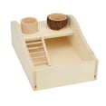 thumbnail image 3 of Pequeño Contenedor De Baño Para Mascotas, Caja De Baño De Desmontable De Madera Para Mascotas Pequeñas Con Escalera Que Sube Para Hamste, 3 of 7