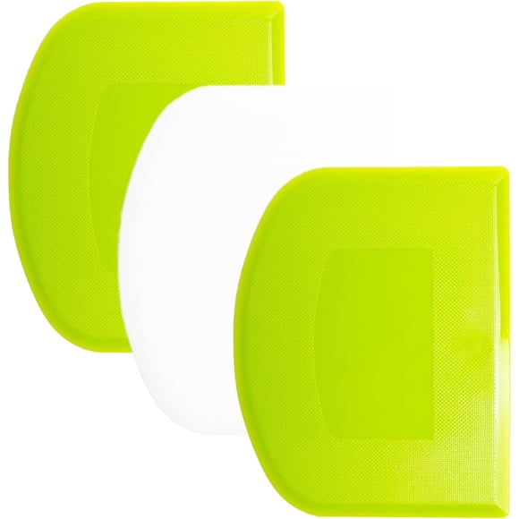 Plastic Dough Scraper, Pastry Scraper Bench Cutter, Bowl Scrapers, Dough Bread Cutters for Cake Decorating Baking