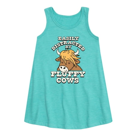 

Instant Message - Fluffy Cows - Toddler and Youth Girls A-line Dress