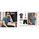 thumbnail image 5 of Playera Casual Manga Corta Algodón Cuello Henley Para Hombre, 5 of 6