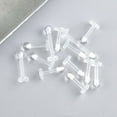thumbnail image 3 of Racing Butterfly 10pcs Clear Acrylic Lip Stud Piercing Ring Ear Cartilage Earring Bar Tragus, 3 of 8