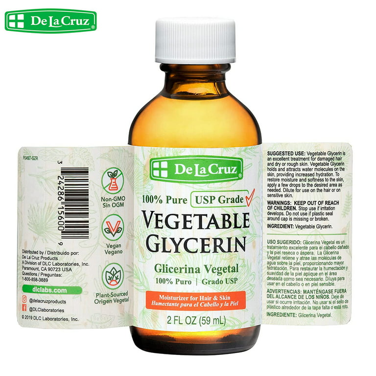 Pure Vegetable GLYCERIN 64 oz: Glicerina líquida a base de plantas, sin  OMG, no tóxica para la fabricación de jabón de bricolaje - Ingrediente