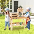 thumbnail image 2 of Gymax Wooden Barbecue Grill Playset w/ Play Food Grilling Tools & Accessories, 2 of 10